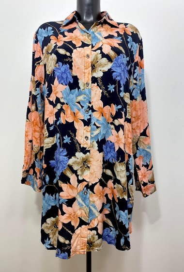 Wholesaler M&D FASHION - Floral long tunic