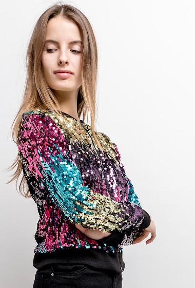 Großhändler Melena Diffusion - Sequinned blouse