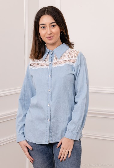Großhändler Melena Diffusion - Shirt shirt with lace