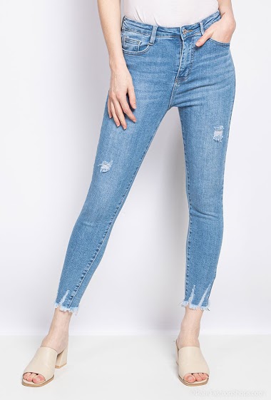 Wholesaler Melena Diffusion - Skinny jeans with raw edges