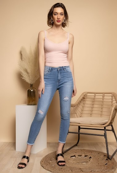 Großhändler Alina - Skinny jeans detalles con rotos