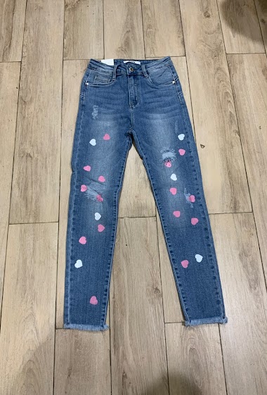 Mayorista Melena Diffusion - Ripped details skinny jeans