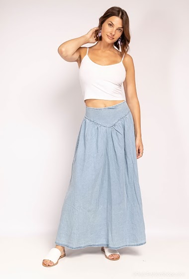 Wholesaler Melena Diffusion - Denim midi skirt