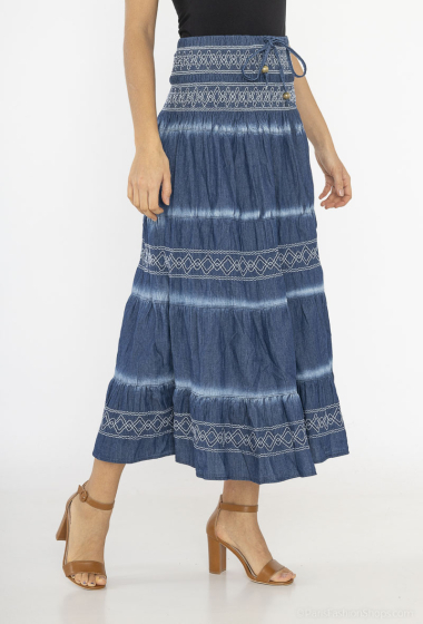 Wholesaler Melena Diffusion - Denim midi skirt