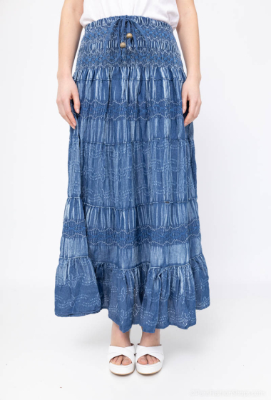 Wholesaler Melena Diffusion - Denim midi skirt