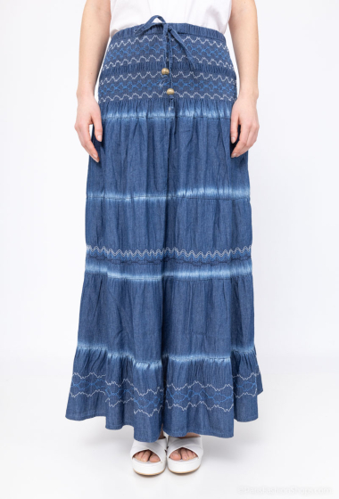 Wholesaler Melena Diffusion - Denim midi skirt