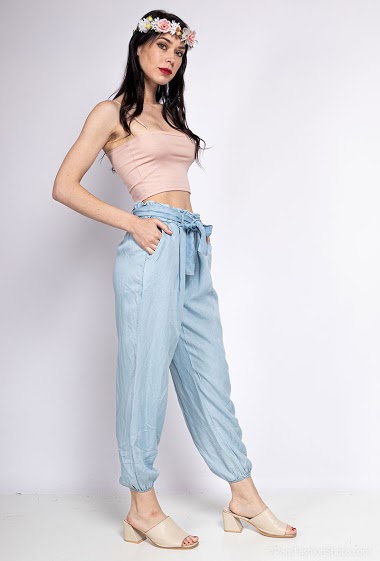Grossiste Melena Diffusion - Pantalon en lyocell