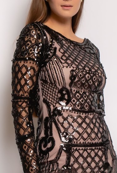 Grossiste Melena Diffusion - Robe de fête en sequins