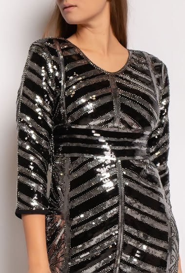 Wholesaler Melena Diffusion - Sequinned party dress