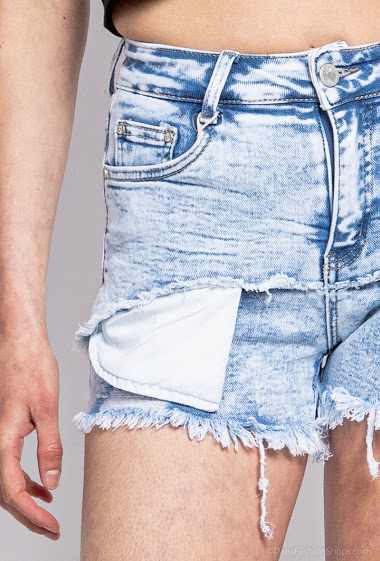 Wholesaler Melena Diffusion - Ripped denim shorts