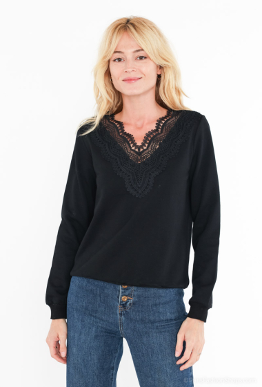 Wholesaler Melena Diffusion - Sweatshirt with lace