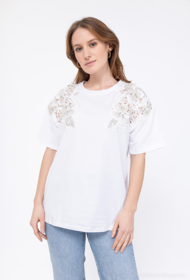 Grossiste Melena Diffusion - T-shirt fleurs