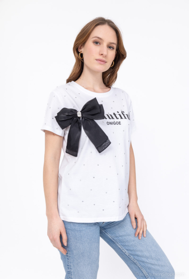 Großhändler Melena Diffusion - T-Shirt mit Schleife