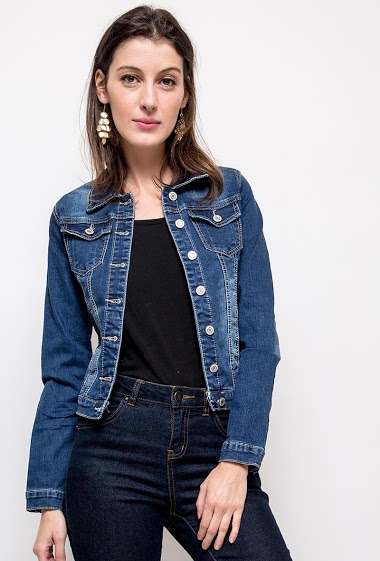 Grossiste Melena Diffusion - Veste basique en jean