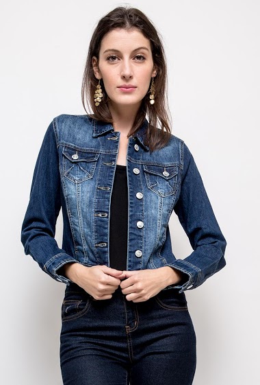 Wholesaler Alina - Basic denim jacket