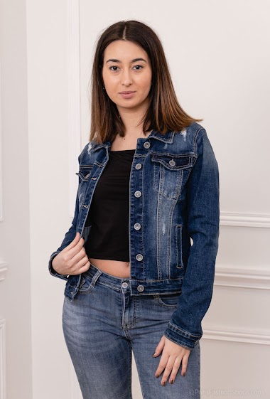 Grossiste Melena Diffusion - Veste basique en jean