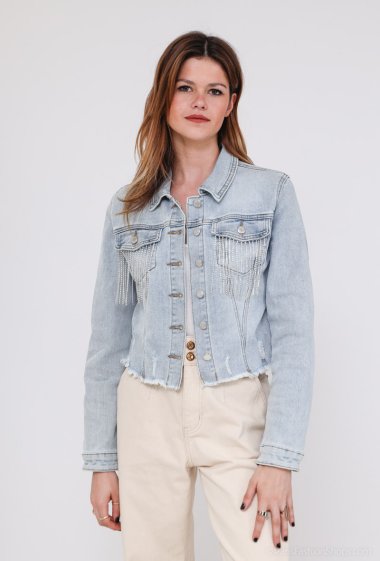 Two-tone denim jacket Melena Diffusion | Paris Fashion Shops