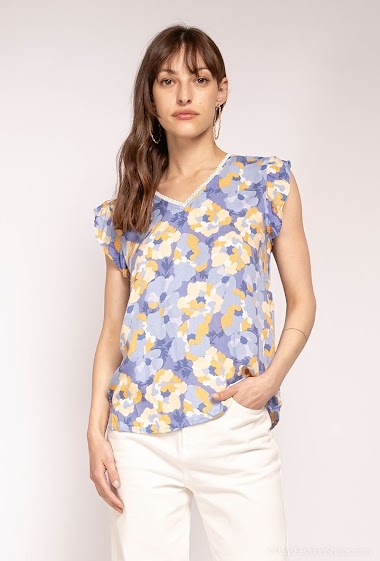 Wholesaler Melya Melody - Flower printed blouse