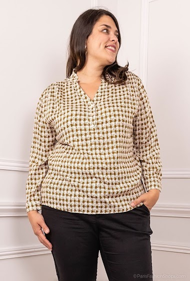 Wholesaler Melya Melody - Geometrical printed blouse