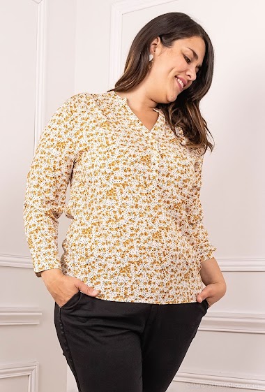 Wholesaler Melya Melody - Graphic printed blouse