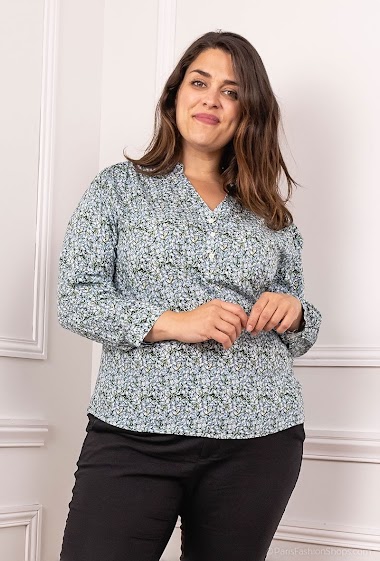 Wholesaler Melya Melody - Graphic printed blouse