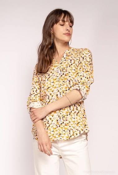 Großhändler Melya Melody - Flower printed buttoned blouse