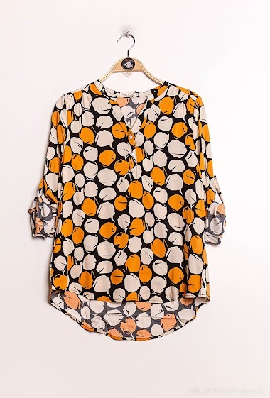 Wholesaler Melya Melody - Printed buttoned blouse