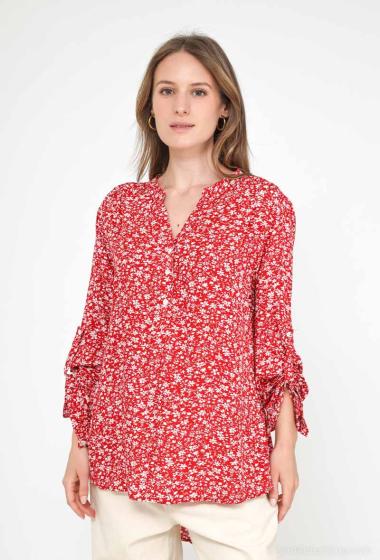 Großhändler Melya Melody - Bedruckte Bluse mit Knöpfen