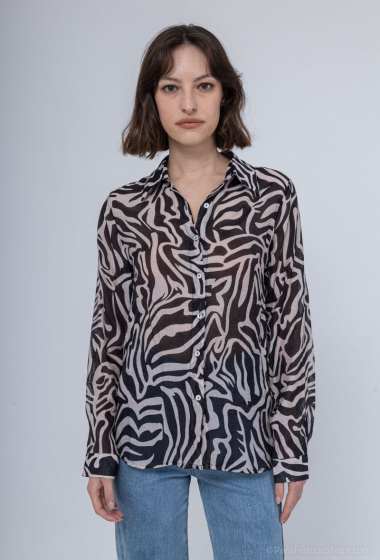 Großhändler Melya Melody - Hemd mit Leopardenmuster