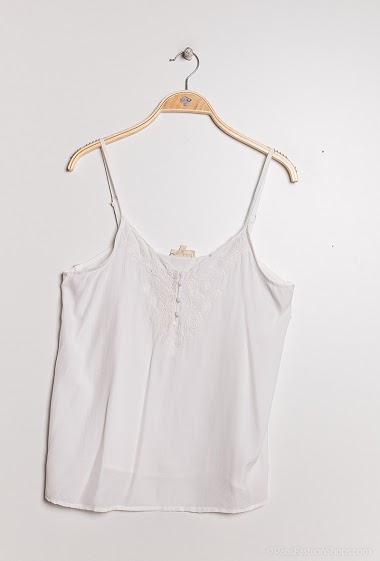 Wholesaler Melya Melody - Tank top with embroideries