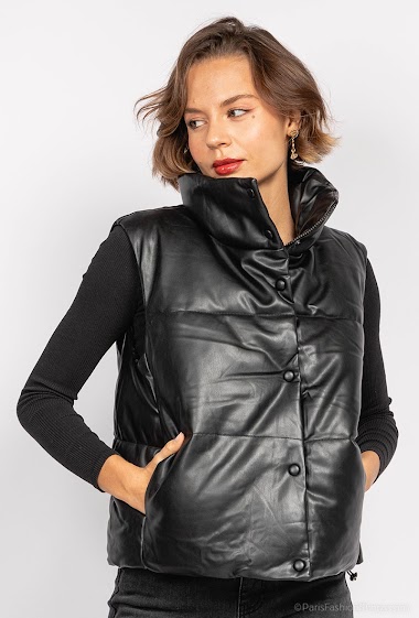 Wholesaler Melya Melody - Fake leather down jacket