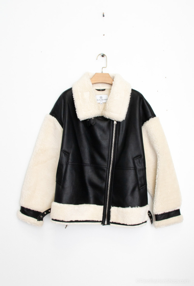 Wholesaler Melya Melody - Fur-lined faux leather coats