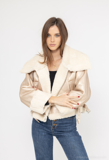 Wholesaler Melya Melody - Fur-lined faux leather coats