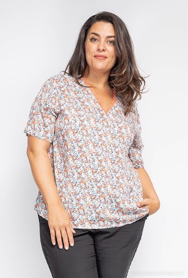 Grossiste Melya Melody - T-shirt à imprimé floral