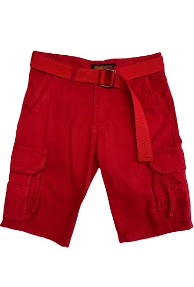 Wholesaler Mentex Homme - Men's plain cargo shorts