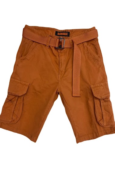 Wholesaler Mentex Homme - Men's plain cargo shorts