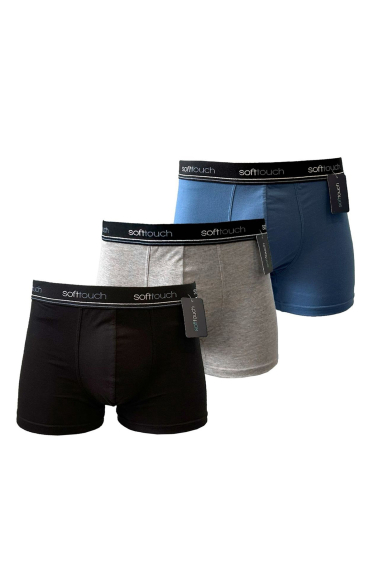 Wholesaler Mentex Homme - Men's plain cotton boxers