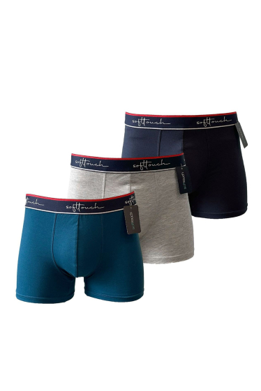 Wholesaler Mentex Homme - Men's plain cotton boxers