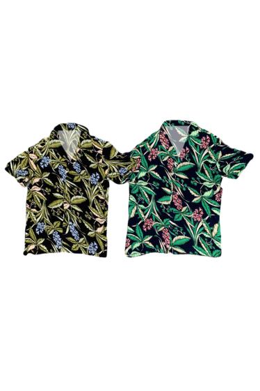 Wholesaler Mentex Homme - Rayon vegetation short sleeve shirt
