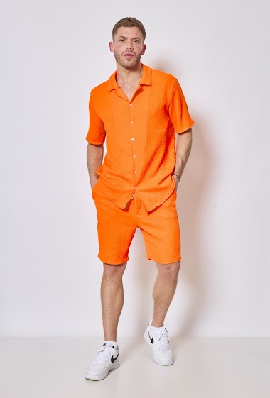 Wholesaler Mentex Homme - Short-sleeved shirt and shorts set