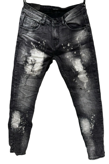 Wholesaler Mentex Homme - men's faded stained ripped effect jeans