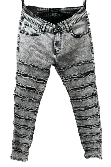 Wholesaler Mentex Homme - men's jeans with ripped effect streetwear