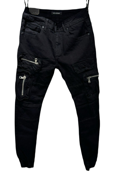Wholesaler Mentex Homme - Men's elasticated bottom cargo style jeans