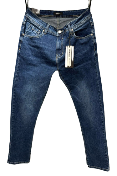 Großhändler Mentex Homme - Einfache, gerade Jeans für Herren mit verblasstem Effekt