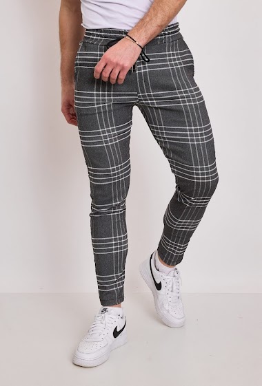 Wholesaler Mentex Homme - Men's checked trousers