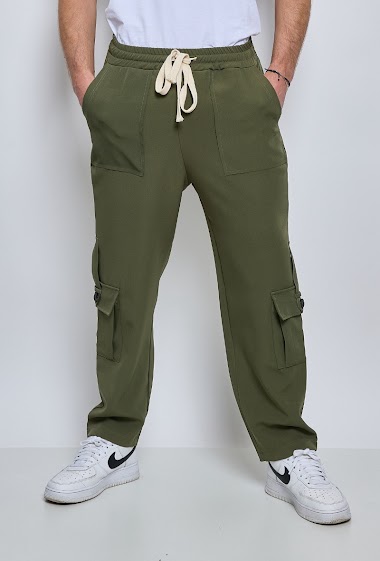 Wholesaler Mentex Homme - Plain cargo jogging pants