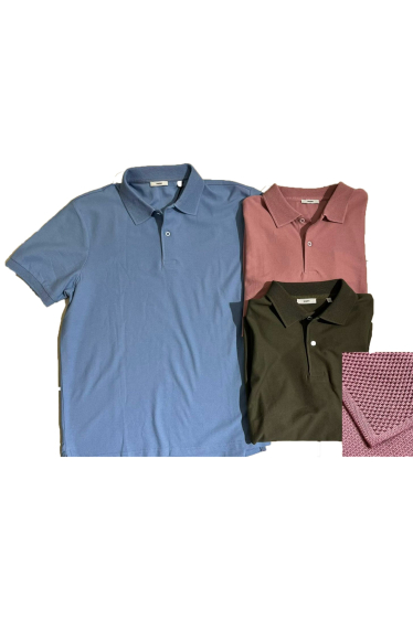 Wholesaler Mentex Homme - Plain cotton polo shirt