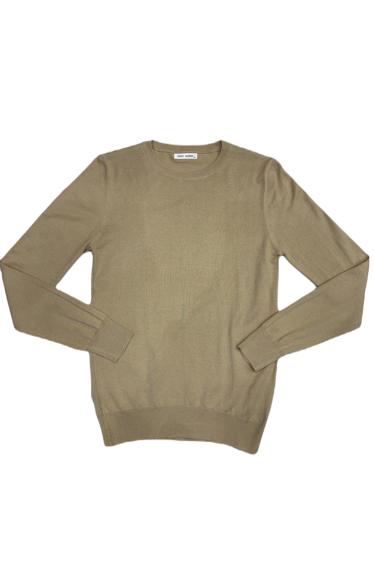 Wholesaler Mentex Homme - Plain long-sleeved round-neck sweater