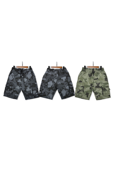 Wholesaler Mentex Homme - Camouflage cargo shorts