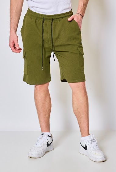 Wholesaler Mentex Homme - Plain shorts with drawstring
